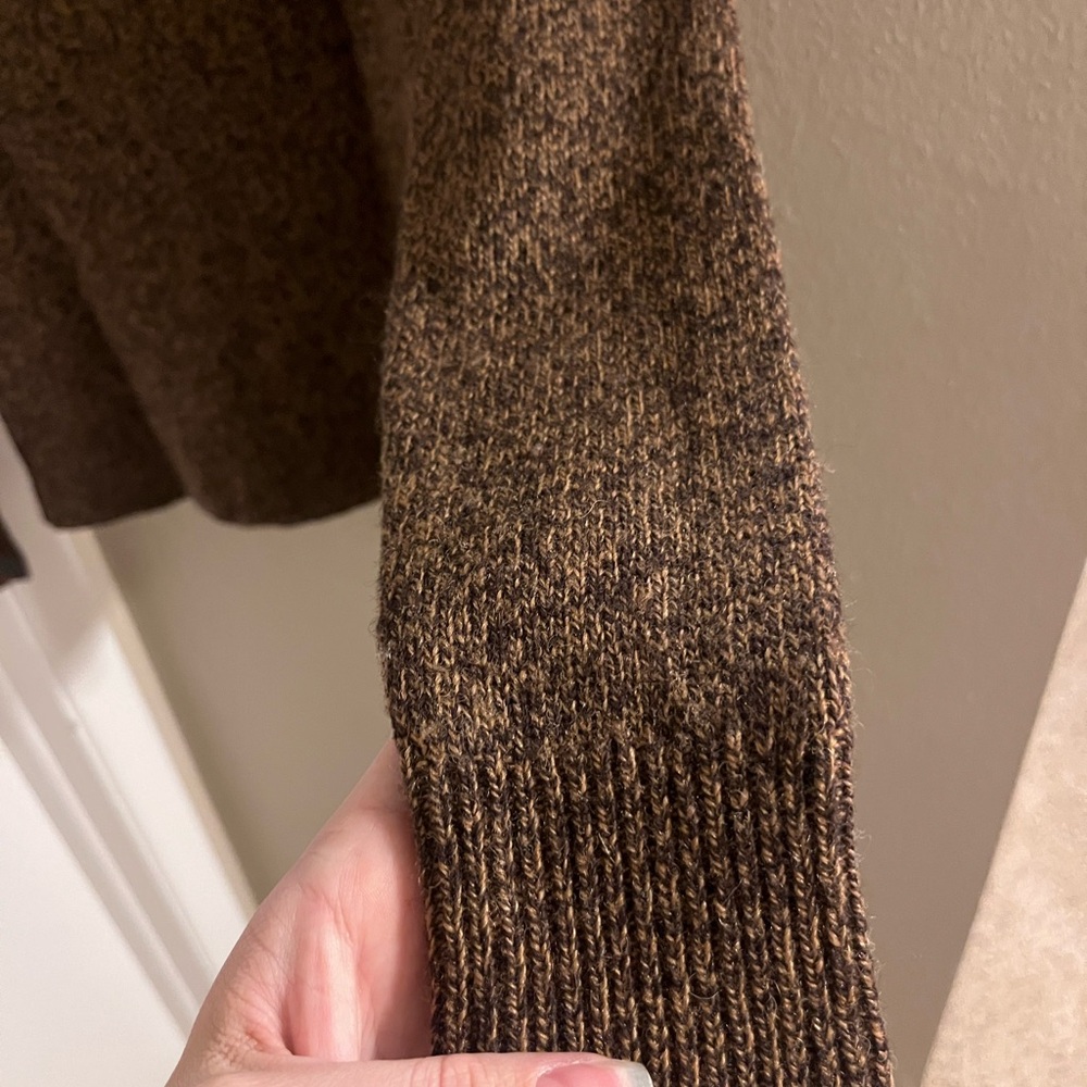 Pendleton Brown Washable Wool Sweater - image 5